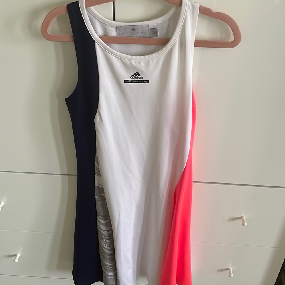 Adidas Stella McCartney barricade tennis dress neon